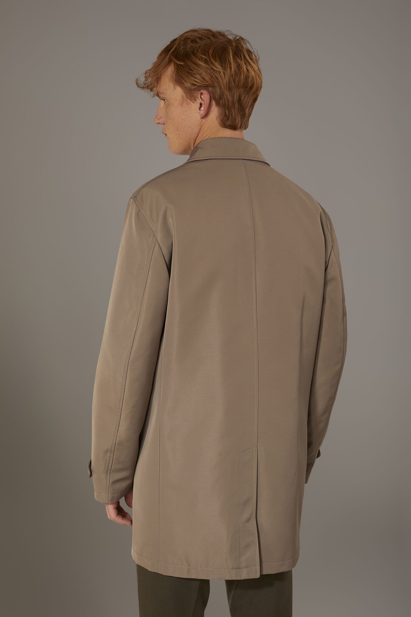 Padded raincoat in technical fabricand removable padding image number 3